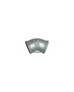 Galvanised female to female 45 degree elbow